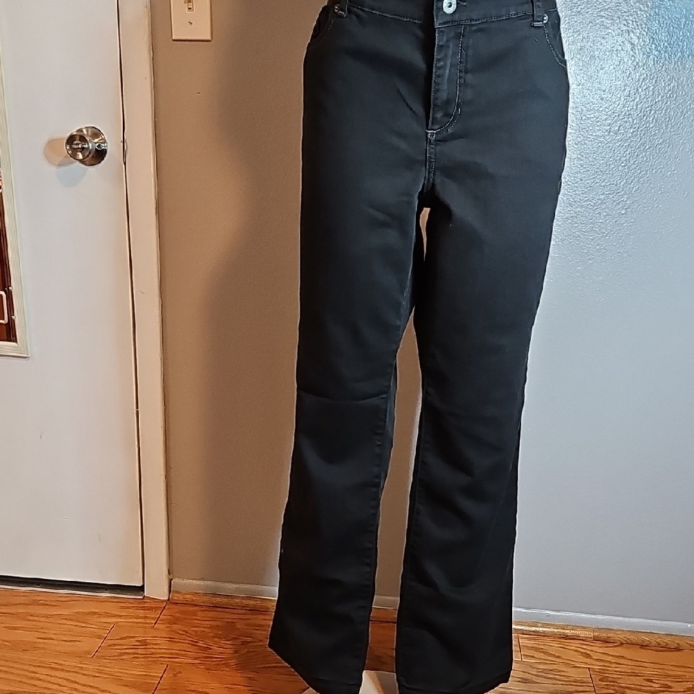 Chico's Classic Black Wide Leg Jeans
